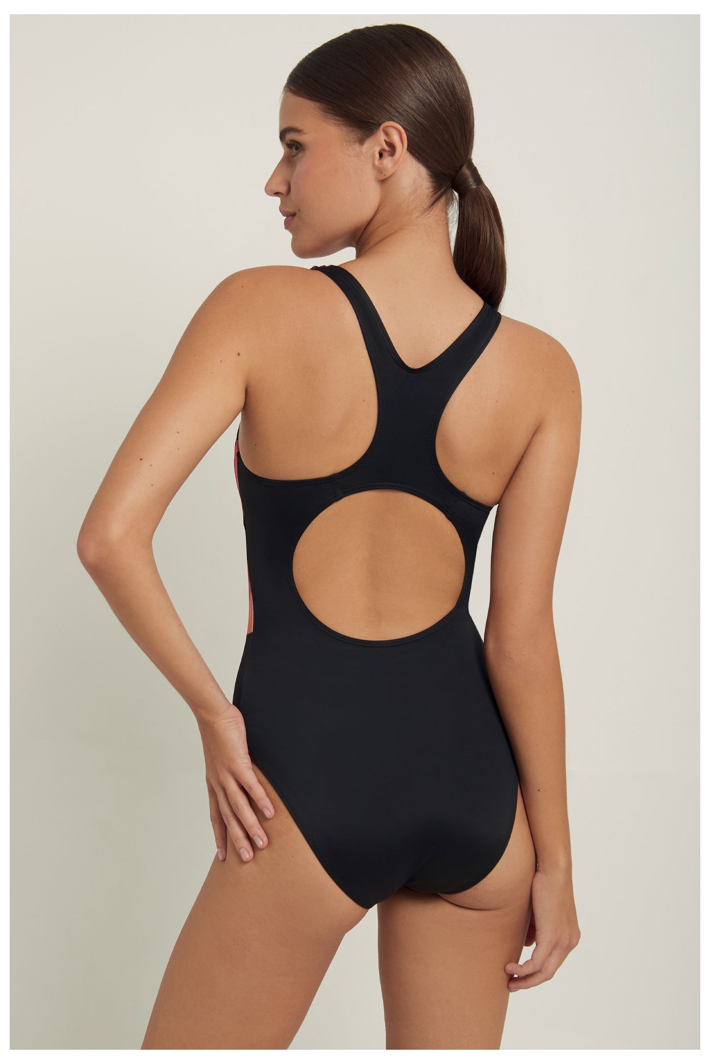 Women's Black Sport Swimsuit with...